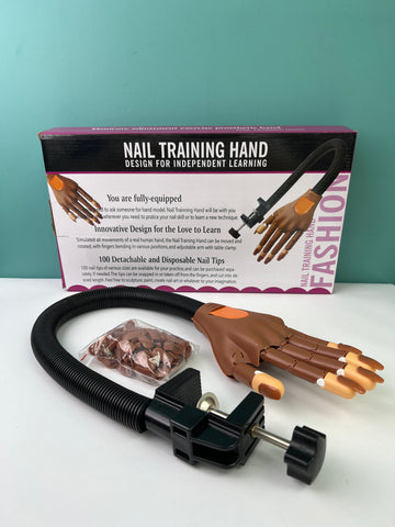 Flexible Movable False Nail Training Practice Hand