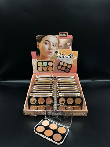 6 colour concealer pallet