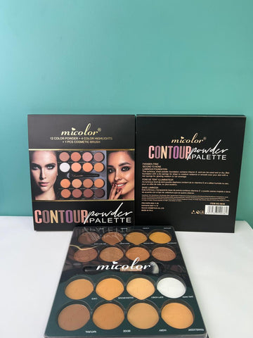 Cream Contour Best 16 Colors and Highlighting Makeup Kit - Contouring Foundation/Concealer Palette