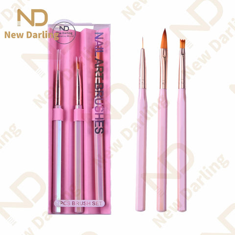 3pcs Nail Art Brushes Set,