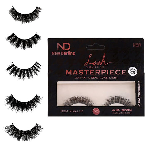 1 Pack Fluffy False Eyelashes Natural Faux Mink Strip