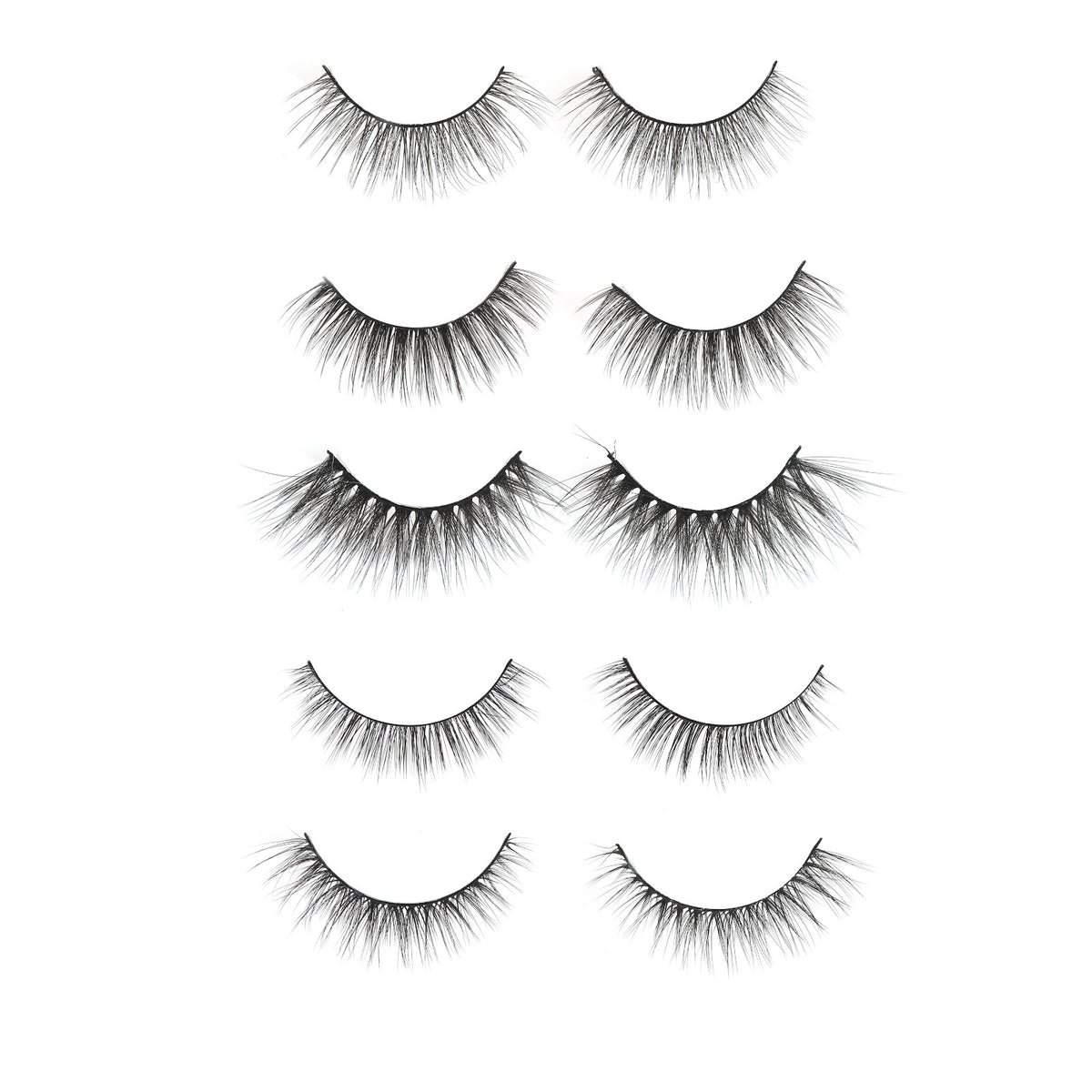 3D Strip Lashes Natural Look Reusable Wispy Cat Eye Lashes