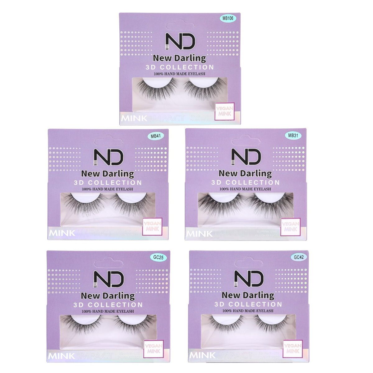 3D Strip Lashes Natural Look Reusable Wispy Cat Eye Lashes