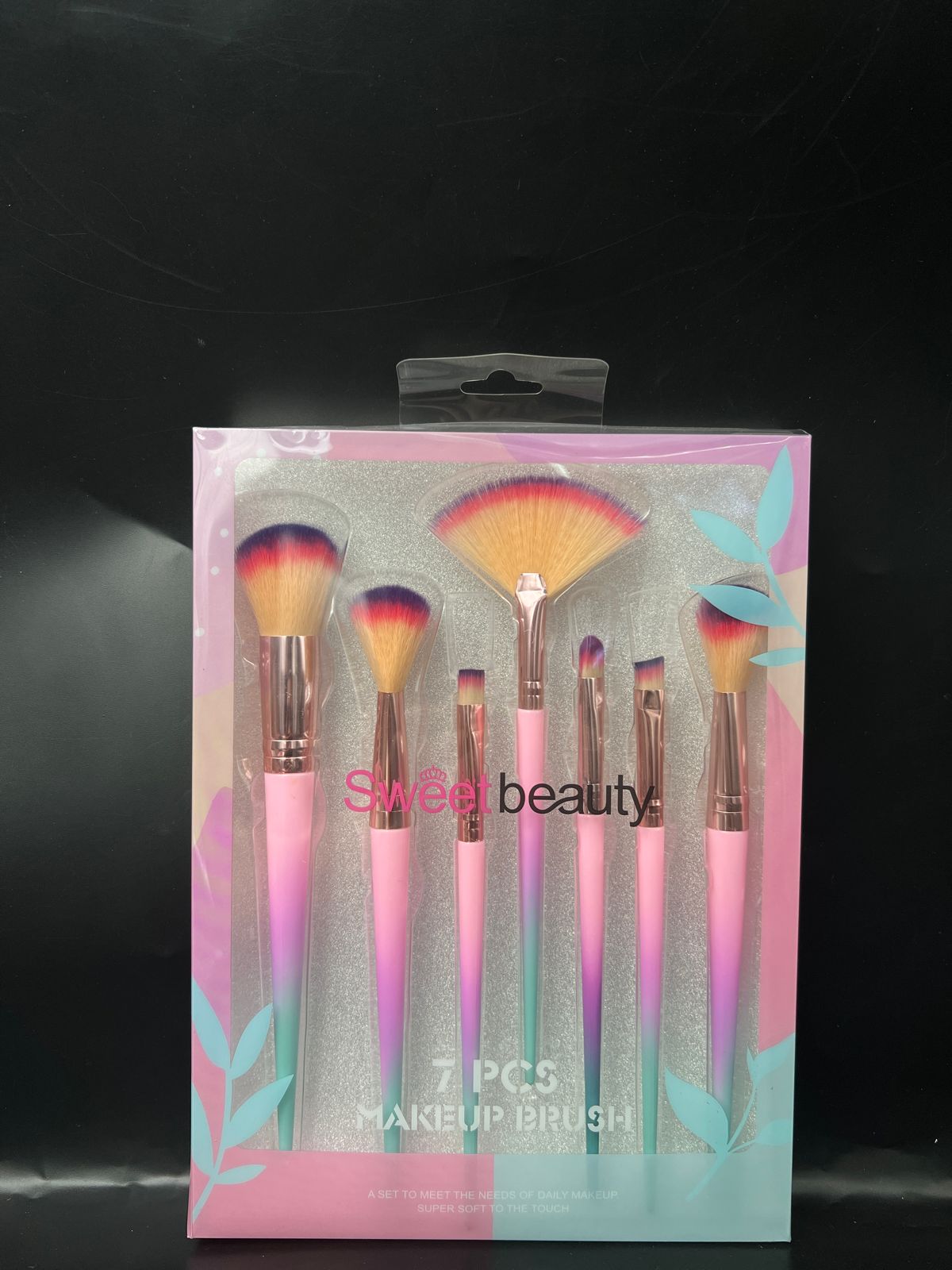 Pink Purple gradient makeup brushes natural synthetic eye shadow foundation make-up brush set professional makeup brush and tool accessories………